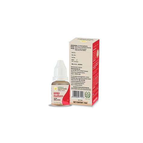 Buy KERALA AYURVEDA ANU THAILAM 10 ML Online & Get Upto 60% OFF at ...