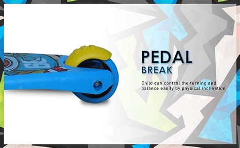 Tygatec 3 Wheel Twist Kids Scooter for Kids of 5 to 10 Years, LED Magic ...