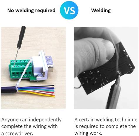 Willwewon 2PCS DB9 Breakout Connector(1 Male+1 Female),D-SUB India | Ubuy