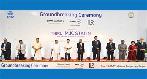 Tata Motors conducts the groundbreaking ceremony of its new vehicle ...