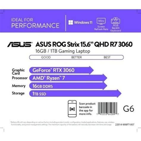 ASUS ROG R7 3060 Laptop; ASUS ROG Strix G15 15.6 | Ubuy India