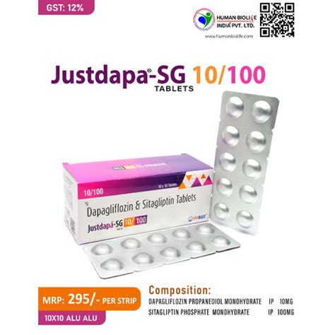 Justdapa-SG 10/100 Tablets Human Biolife India Pvt. Ltd.