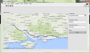 Gmap C# Example 的图像结果