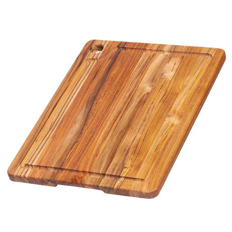 Teakhaus Rectangle Marine Cutting Board with Juice Canal, Medium | Buy ...