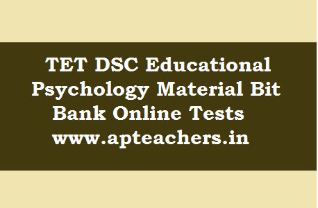 TET DSC Educational Psychology Material Bit Bank Online Tests ...