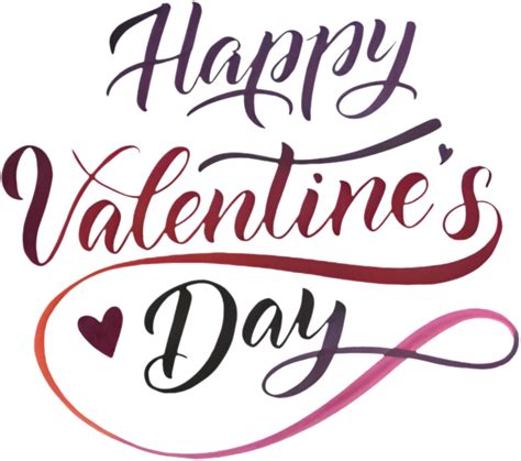 Cursive Happy Valentines Day festive love greeting . 55530156 PNG