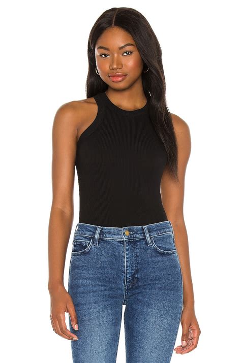 WSLY Rivington Ribbed Tank in Black | REVOLVE
