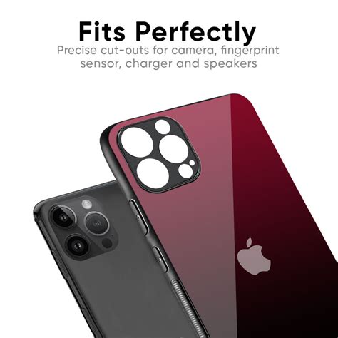 Wine Red iPhone 14 Pro Max Glass Back Cover - Flat 35% Off On iPhone 14 ...