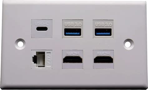 MOTONG Dual Port HDMI Wall Power Outlet with USB and India | Ubuy