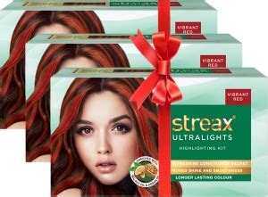 Streax Ultralights Highlighting Kit , Vibrant Red - Price in India, Buy ...