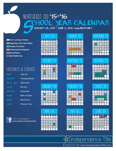 Northeast Isd Calendar