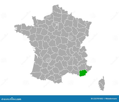 Map Of Var In France Vector Illustration | CartoonDealer.com #233781002