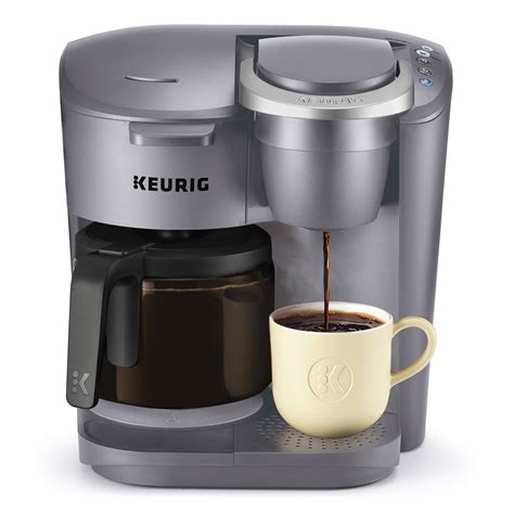 Keurig K-Duo Essentials Black Single-Serve K-Cup Pod Coffee Maker ...