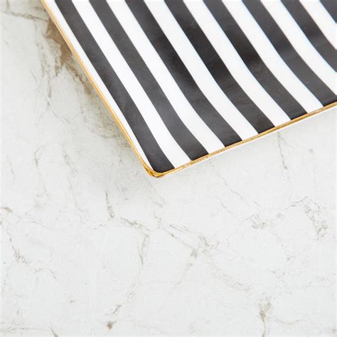 Buy Andrey Bone China Striped Platter - 29.5x14.5cm from Home Centre at ...