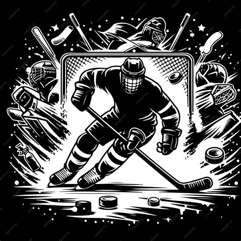 Hockey Black and White 的图像结果