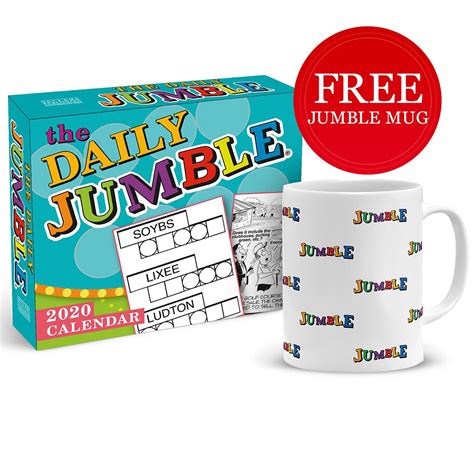 The Daily Jumble 2020 Boxed Daily Calendar With Free Jumble All Over ...