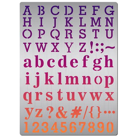 Gorgecraft Metal Letter Stencil Stainless Steel Lettering Alphabet ...