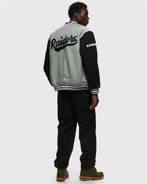 Mitchell & Ness Nfl Team Legacy Varsity Jacket Oakland Raiders Black ...