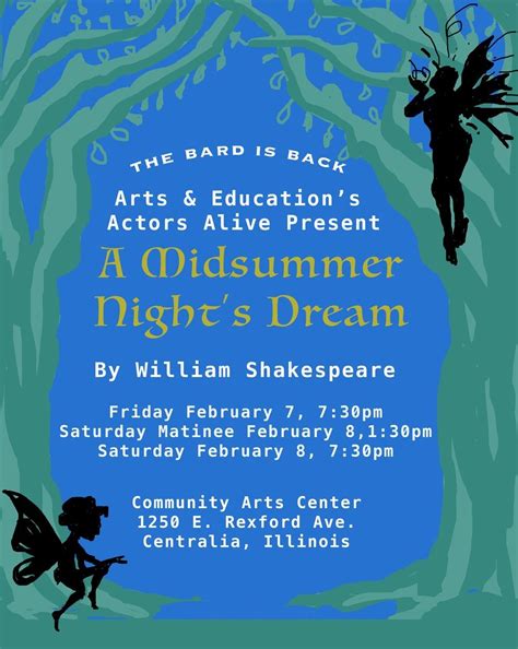 A Midsummer Nights Dream, 1250 East Rexford, Centralia, IL, United ...