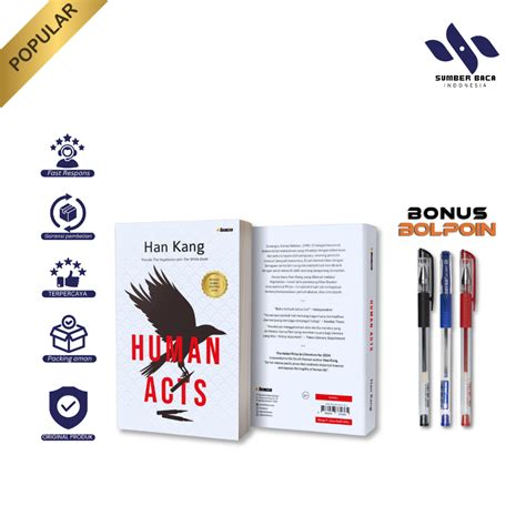 Jual Buku Novel Human Acts - Han Kang - Baca [Bonus Spesial] SBI ...