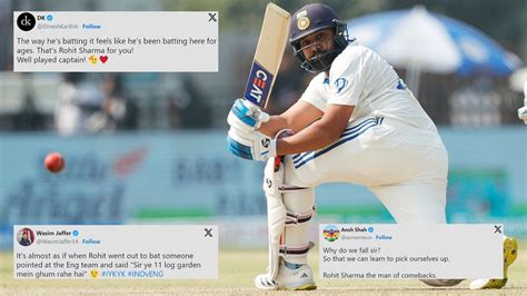 "Rohit Sharma the man of comebacks" - Cricketers & fans go berserk as ...