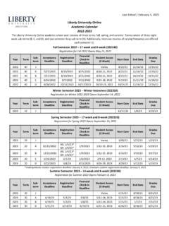 Liberty University Online Academic Calendar 2022-2023 / liberty ...