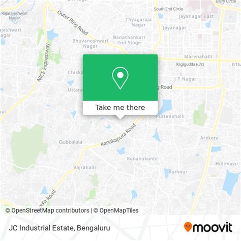 How to get to JC Industrial Estate in Bengaluru by bus or metro?