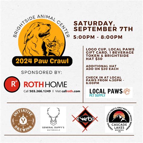 BrightSide's Paw Crawl Fundraiser Event - Visit Redmond Oregon