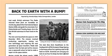 Image result for Newspaper Report Example