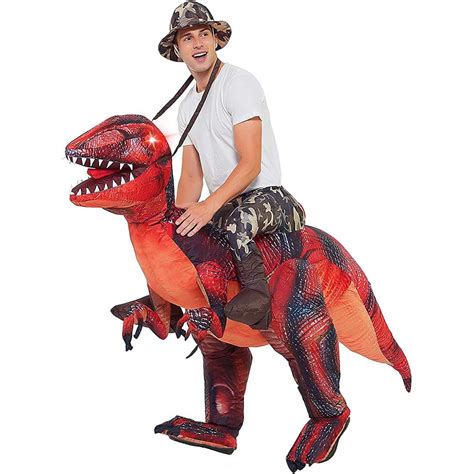 GOOSH 63 inch Inflatable Dinosaur Costume Adult Dinosaur Costumes ...