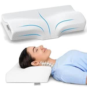 Napzio Anti Snore Cervical Memory Foam Pillow for Neck Pain & Shoulder ...