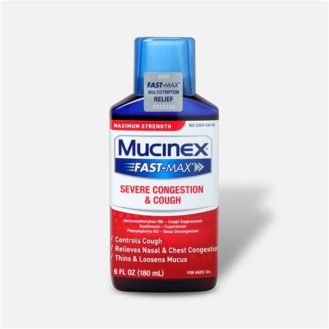 Mucinex Fast-Max Adult Liquid Severe Congestion and Cough 6 oz