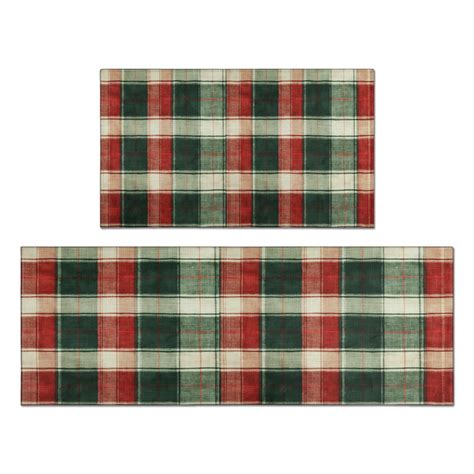 Christmas Kitchen Rug Sets 2 Piece Merry Christmas ( Kitchen Floor Mat ...