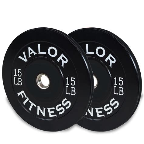 Buy Valor Fitness BP-15 Bumper Plates 15lb (set of 2) Online at Low ...