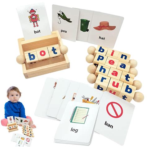 Buy lencyotool Learning Letters Educational Games For Kids, Wooden ...