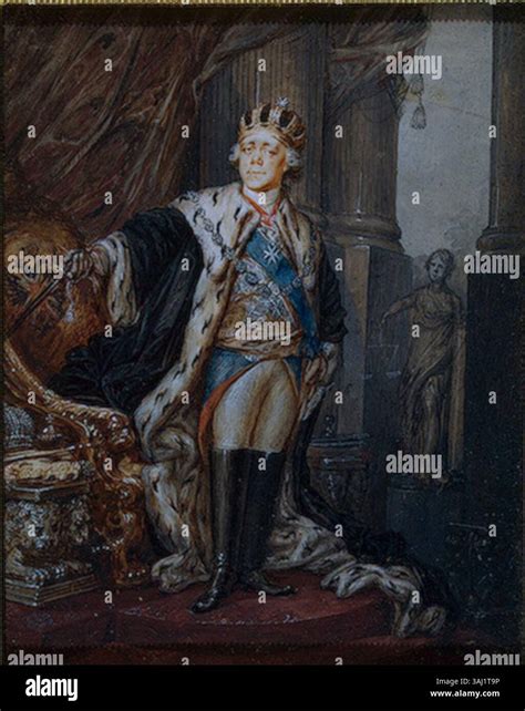 Portrait of Emperor Paul I of Russia, depicted wearing the crown of the ...