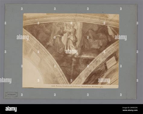 Photo production of the Fresco Judith and Holofernes by Michelangelo in ...