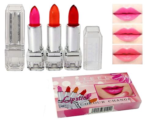 Buy Steel Paris Colour Change Gel Shimmery Lipstick 1 Pcs (Pink) Online ...