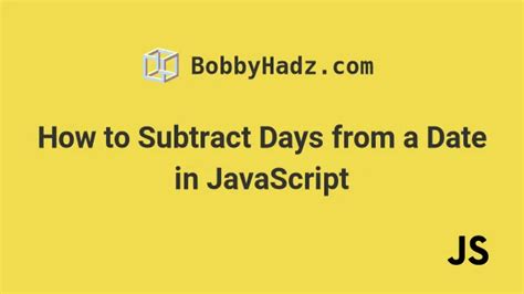 How to Subtract Time in JavaScript 的图像结果