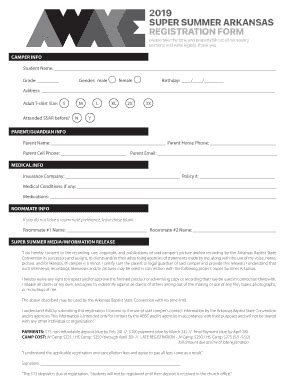 Fillable Online SSAR19 Reg Form Fax Email Print - pdfFiller