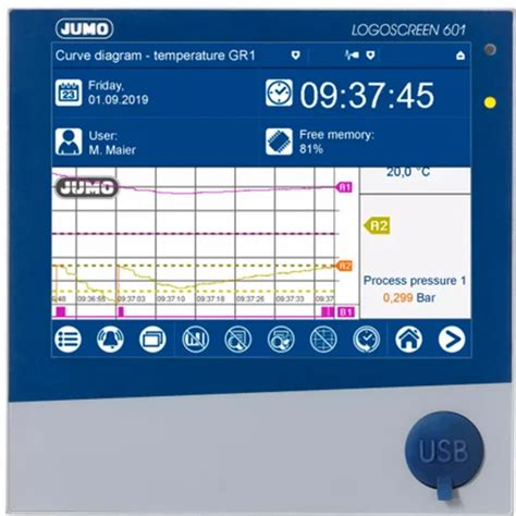 Paperless Recorder - JUMO Paperless recorder with touchscreen JUMO ...