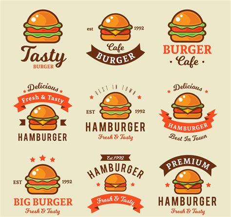 汉堡logo素材-千图网
