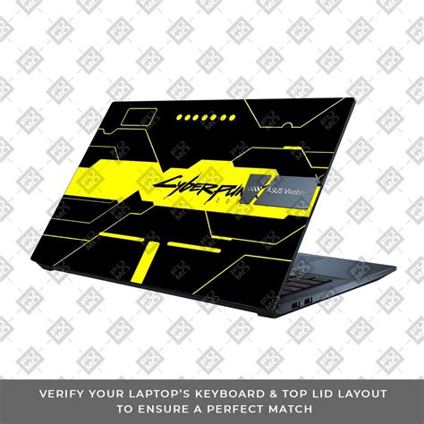 Cyberpunk Yellowline Grid Asus Vivobook Pro 15 M6500QC & M6500QH Lapto