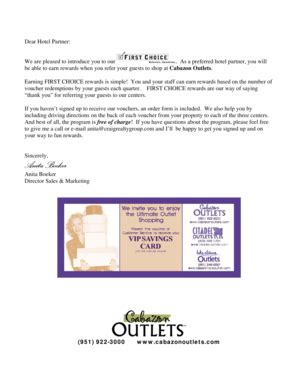 Fillable Online cabazon first choice letter.doc Fax Email Print - pdfFiller