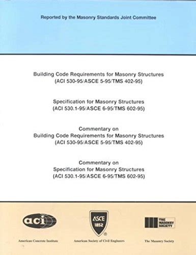Buy Building Code Requirements for Masonry Structures (ACI 530-95/ASCE ...