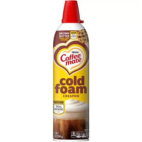 Nestle Coffee Mate Cold Foam Creamer - Brown Butter Choc Chip Cookie ...