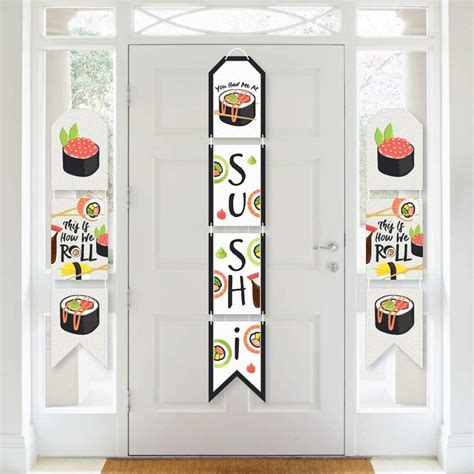 Buy Big Dot of Happiness Let’s Roll - Sushi - Hanging Vertical Paper ...