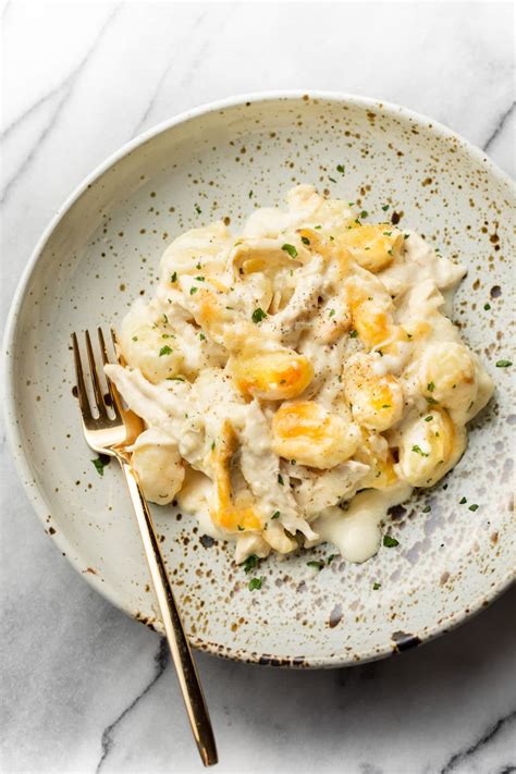 Chicken Alfredo Gnocchi Bake • Salt & Lavender