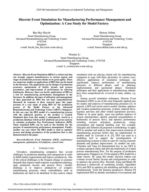 Discrete Event Simulation Manufacturing 的图像结果