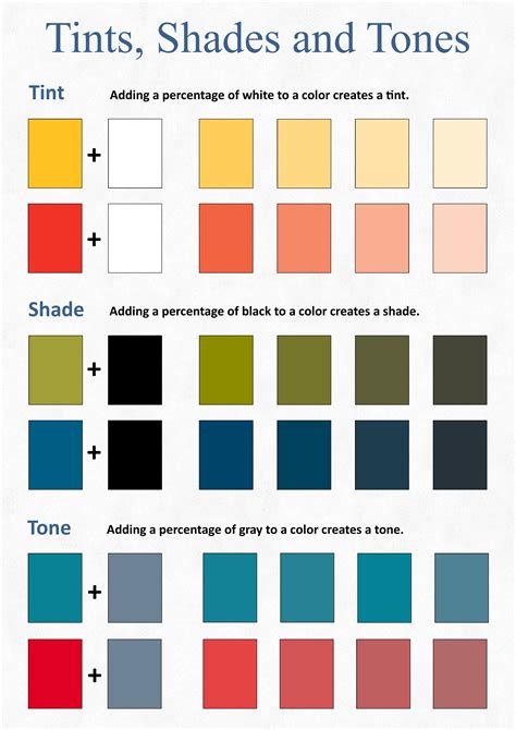 Image result for Color Shade Chart